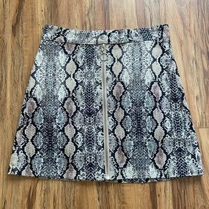 Altar’d State Snake Print Mini Skirt